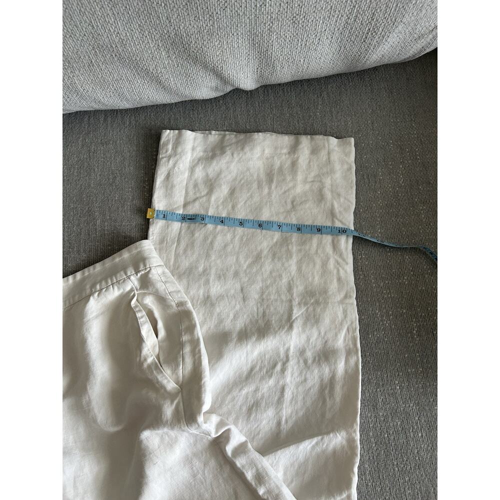 Lauren Ralph Lauren Cream Silk Linen Dress Pants Preppy Old Money Minimalist 12 - Picture 10 of 10